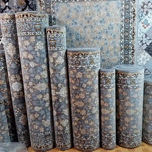 گلیم فرش ماشینی کاشان کد (63)کناره برشی (3*2/50)دارای سایزبندی (پس کرایه)