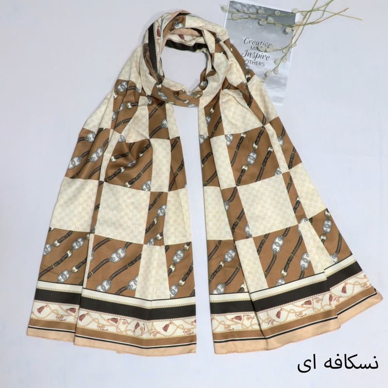 شال زنانه مدل ابریشم خاص مجلسی کد ab398 — تصویر ۱۰