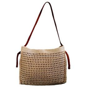 کیف دوشی زنانه مدل حصیری نخی مورگان کد 5