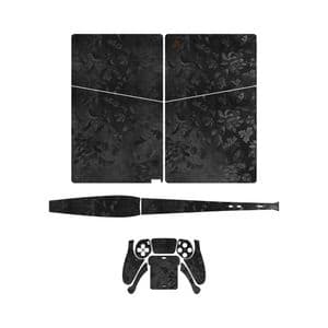 برچسب کنسول و دسته بازی ماهوت PS5 Slim Digital Edition مدل Black Wildflower — تصویر ۲
