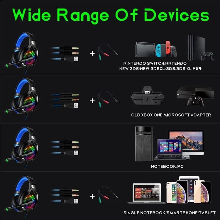 هدست مخصوص بازی سیوتک مدل A20 RGB — تصویر ۳