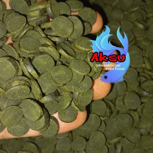 غذای ماهی ویفر قرصی اسپیرولینا 35 درصد 500 گرمی
