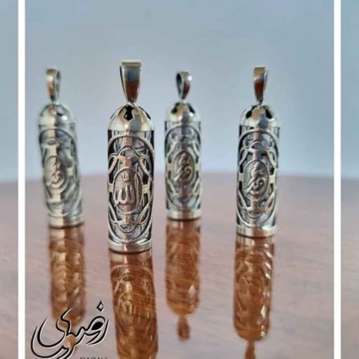 گردنبند نقره حرز امام جواد(ع)سایز بزرگ — تصویر ۴