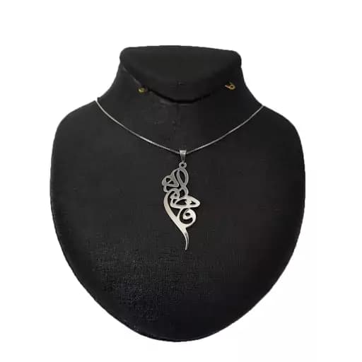 گردنبند نقره اسم فاطمه مدل Givi237 — تصویر ۲