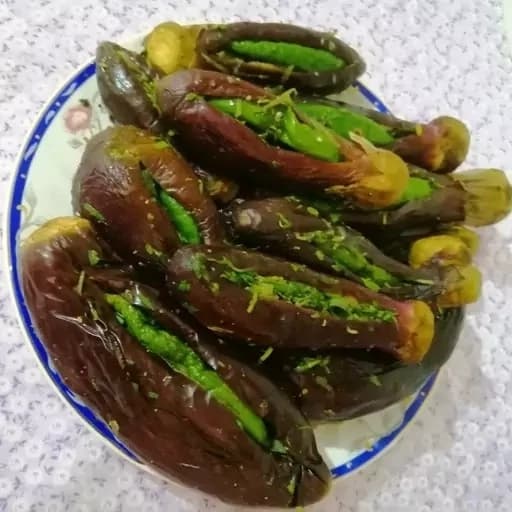 ترشی بادمجان فلفل شکم پر،یک کیلویی ،گیلان.رشت — تصویر ۲