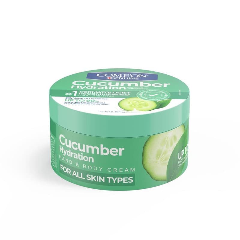 کرم مرطوبکننده صورت و دست کامان مدل CUCUMBER مناسب برای پوست خشک حجم 250 میلیلیتر — تصویر ۵