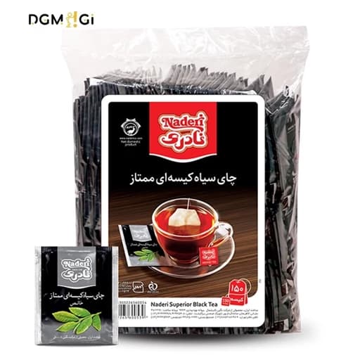 چای سیاه کیسه ای ممتاز خالص نادری (150 عددی)