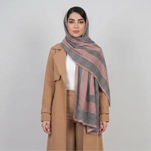 شال زنانه مدل نخی پیچازی راه راه چهارفصل — تصویر ۶