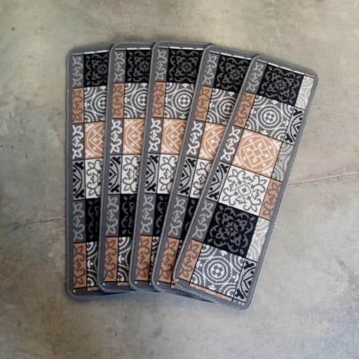 گلیم فرش ماشینی کاشان کد(318)دودی روپله ای (100 در 30)پس کرایه