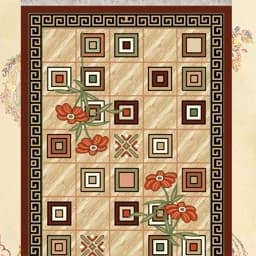 گلیم فرش ماشینی کاشان طرح مینا4متری(2،25در1،5)(هزینه ارسال باخریداروپس کرایه میباشد) — تصویر ۳