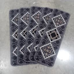 گلیم فرش ماشینی کاشان طرح گندم دودی روپله ای (80در30) پس کرایه — تصویر ۵