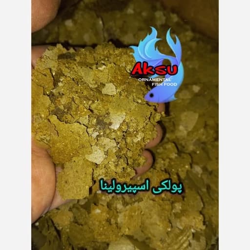 غذای ماهی پولکی اسپیرولینا 5 درصد روابی 50 گرمی — تصویر ۲
