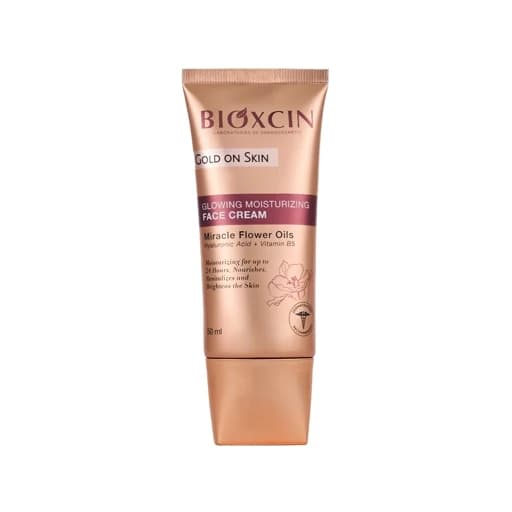 کرم مرطوبکننده صورت طلایی بیوکسین BIOXCIN حجم 50میل(واردات قانونی ارسال از منطقه آزاد ارس) — تصویر ۲