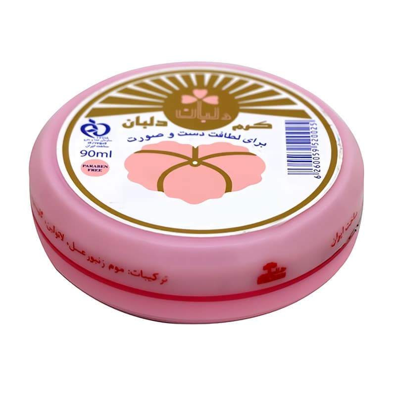کرم مرطوب کننده دست و صورت دلبان مدل موم زنبور عسل حجم 90 میلی لیتر مجموعه 2 عددی — تصویر ۲
