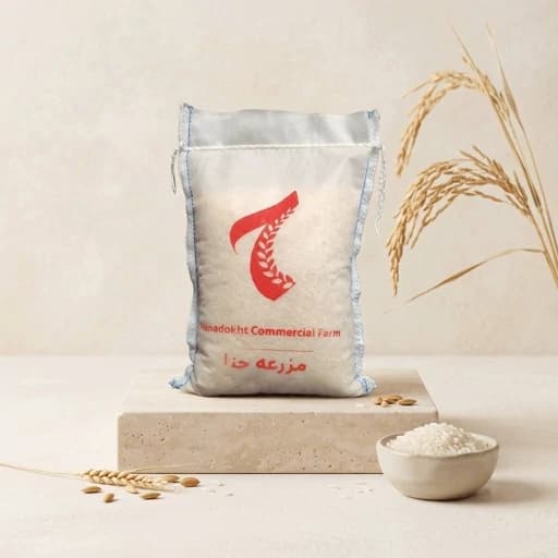 برنج قهوه ای درجه1گیلان مزرعه حنا 1k — تصویر ۲