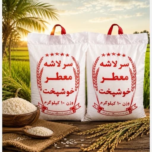 برنج نیمدانه ریز ودرشت پاکستانی با ارسال رایگان (10کیلوگرم)