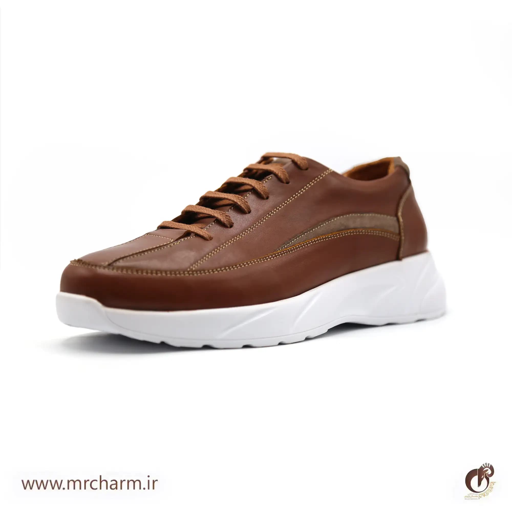 کفش چرم اسپرت مردانه مشکی mrc1121-08 — تصویر ۴