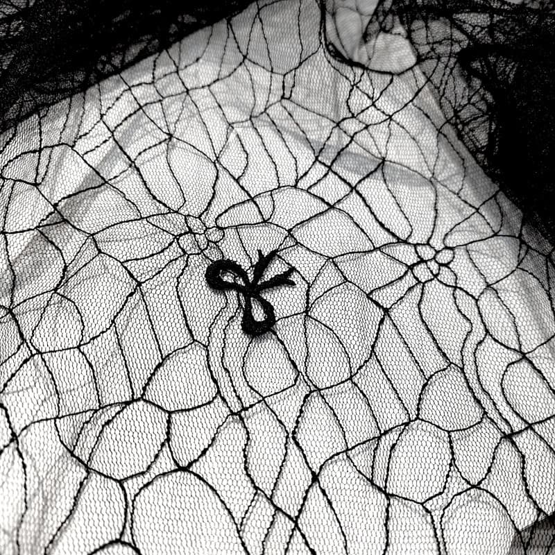 شال زنانه مدل توری طرح پاپیون ۵۳۱۰۹۸ — تصویر ۳