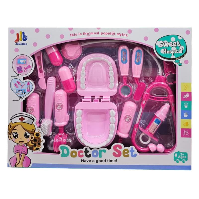 ست اسباب بازی تجهیزات پزشکی ناب سل مدل دندان پزشکی باتری خور چراغدار DOCTOR SET — تصویر ۴