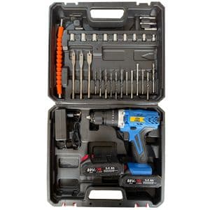 پیچ گوشتی شارژی 88 ولت سه نظام جاب مدل JB-88 POWER X مجموعه 40 عددی