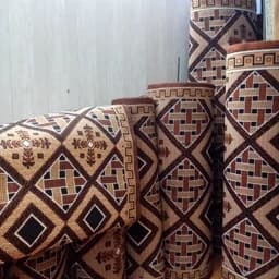 گلیم فرش ماشینی کاشان طرح حصیری کلاسیک کناره برشی(2/78*1/28)پس کرایه — تصویر ۵