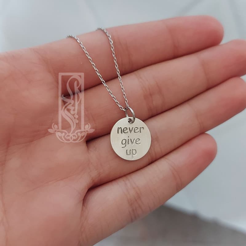 گردنبند نقره زنانه لیردا مدل 20204 Never give up — تصویر ۴