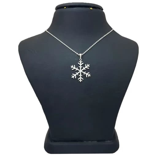 گردنبند نقره طرح دانه برف مدل Givi5144