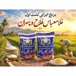 برنج طارم محلی کشت اول مارک غلامعباس فلاح باارسال رایگان (10کیلوگرم) — تصویر ۵