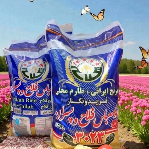 برنج طارم محلی کشت اول مارک غلامعباس فلاح باارسال رایگان (10کیلوگرم)