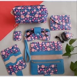 کیف زنانه چرم صنعتی گل گلی فانتزی — تصویر ۵