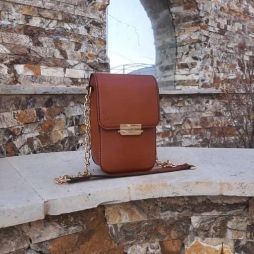 کیف دوشی زنانه چرم دست دوز