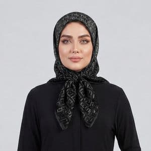 روسری زنانه مدل مینی اسکارف توری طرح F