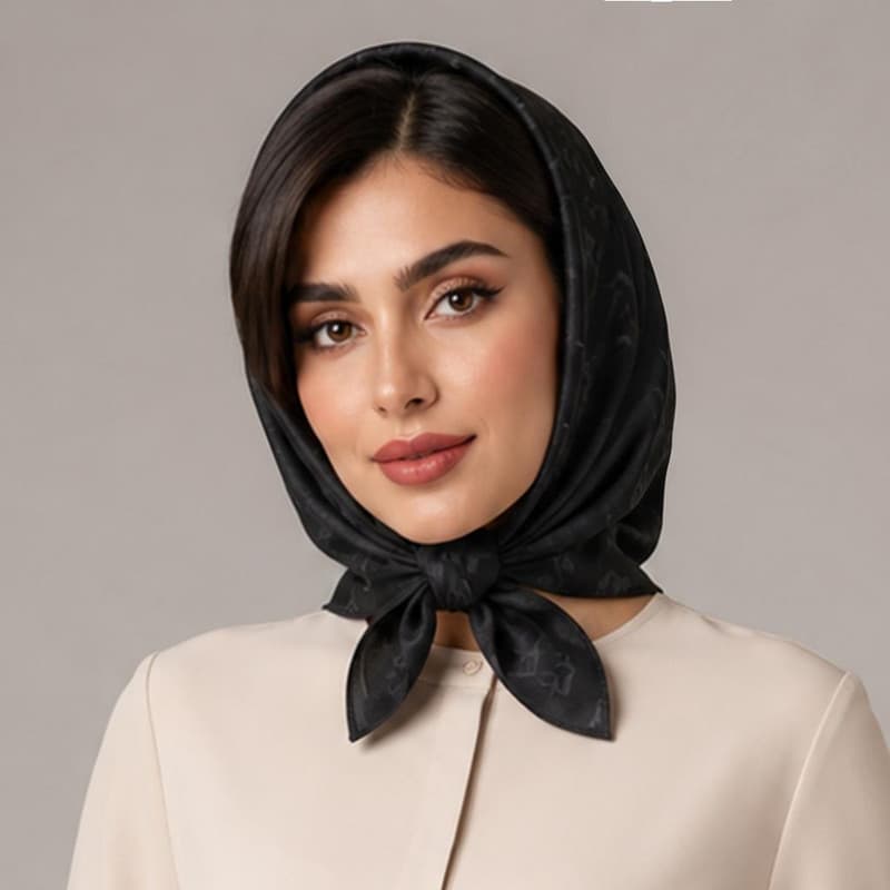 مینی اسکارف زنانه مدل ساده موهر پاییزی زمستانی مارک برجسته کد 3 — تصویر ۲