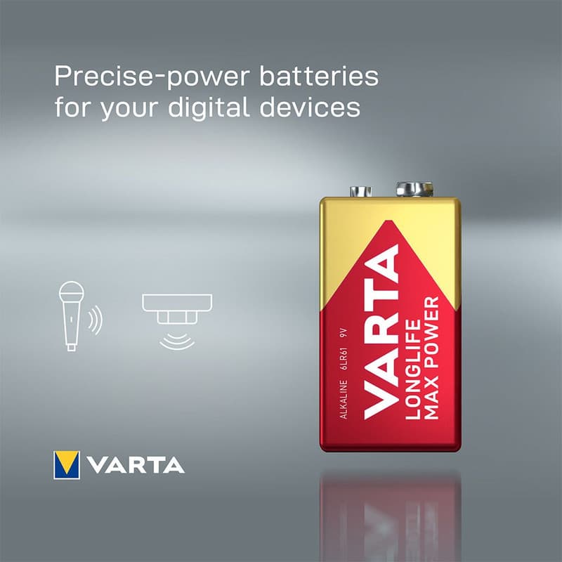 باتری کتابی وارتا مدل Max Power New 9V - 6LR61 — تصویر ۵