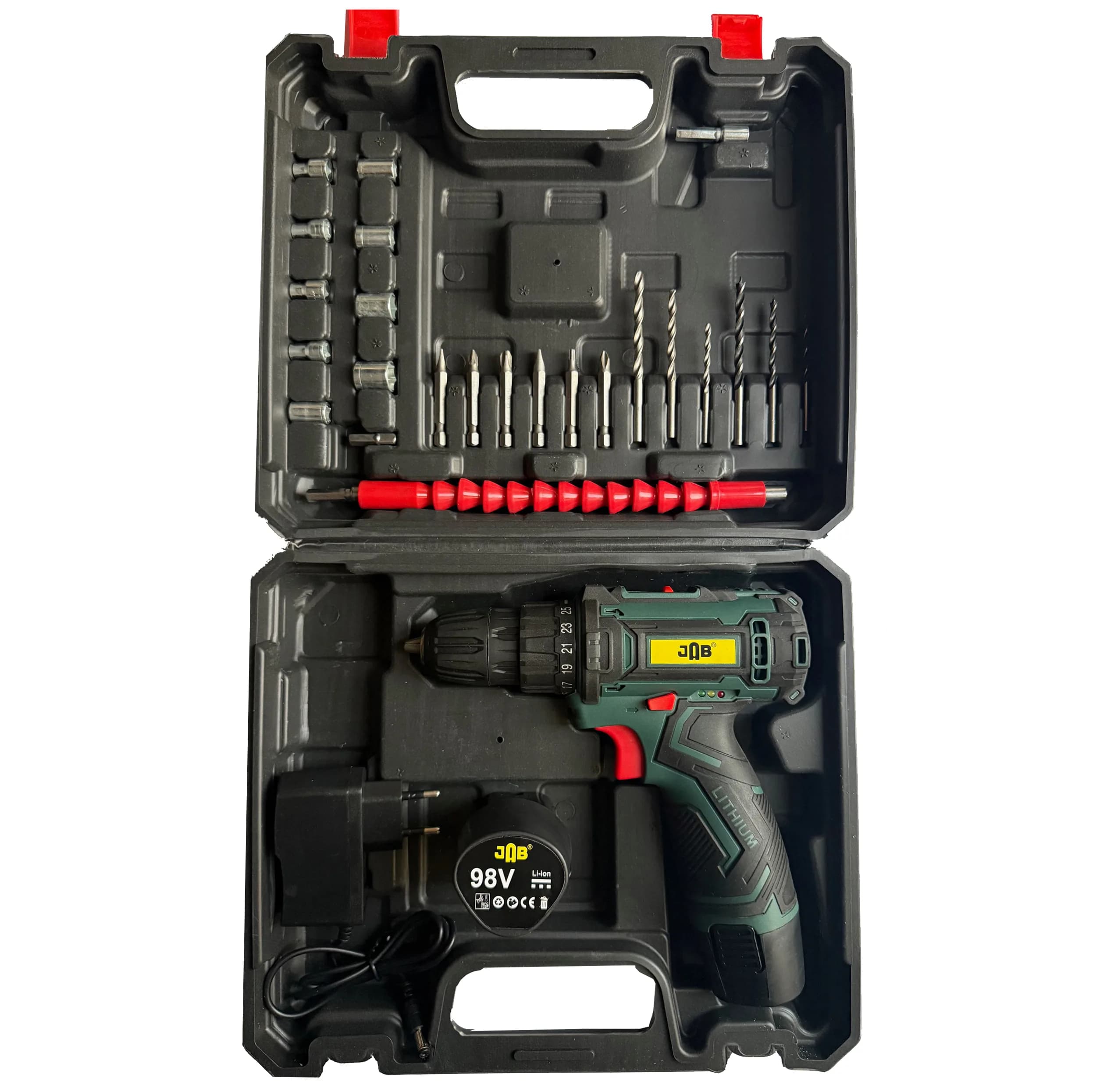 مجموعه 40 عددی پیچ گوشتی شارژی 98 ولت جاب مدل JB-98 MAX EDITION — تصویر ۶