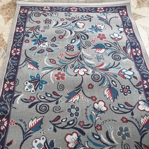 گلیم فرش ماشینی کاشان طرح پیچک سایز(2در1،20)(هزینه ارسال باخریداروپس کرایه میباشد) — تصویر ۲