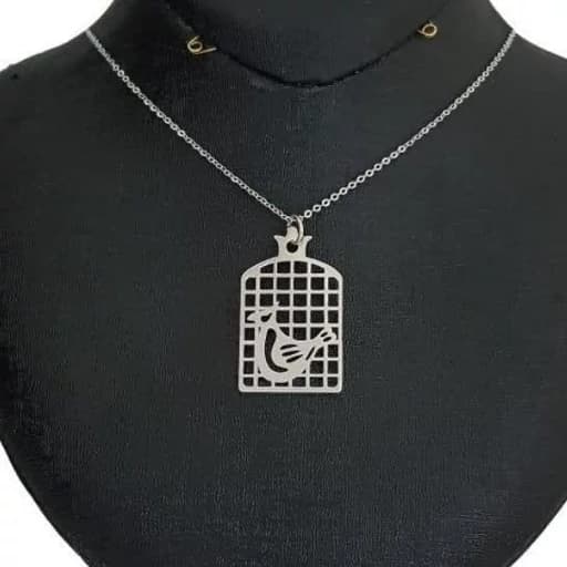 گردنبند نقره 925عیار مرغ آمین — تصویر ۲