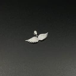 گردنبند نقره زنانه طرح بال فرشته — تصویر ۳