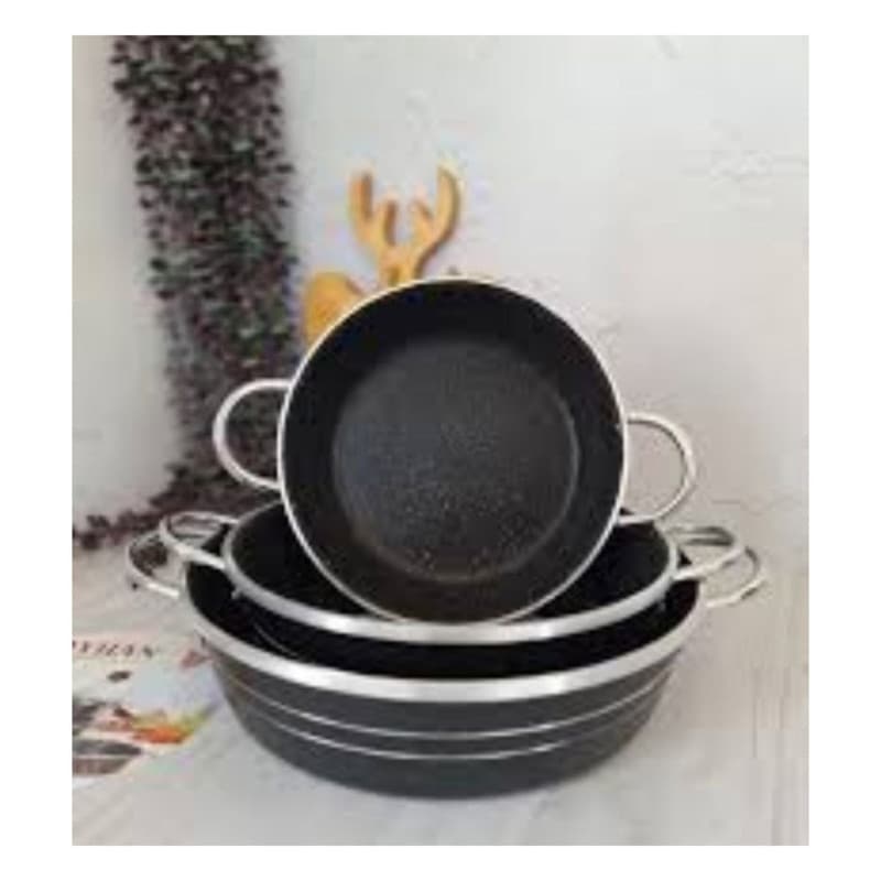 سرویس تابه گرانیتی 3 پارچه کد e3 — تصویر ۶