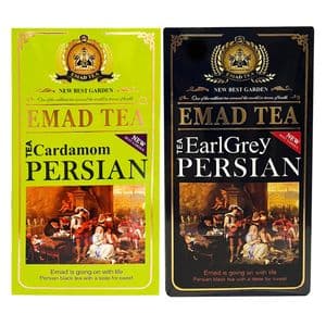 چای سیاه ایرانی عطری و چای هل عماد -400 گرم بسته 2 عددی