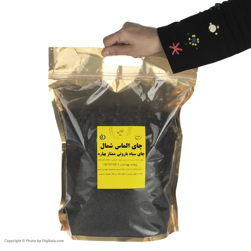 چای سیاه ایرانی باروتی بهاره الماس شمال - 1000 گرم — تصویر ۲