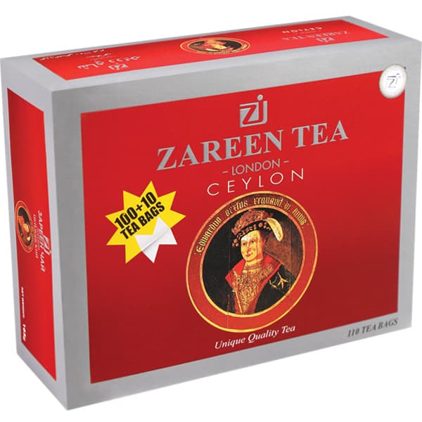 چای سیلان ساده تی بگ زرین بسته 110 عددی — تصویر ۲