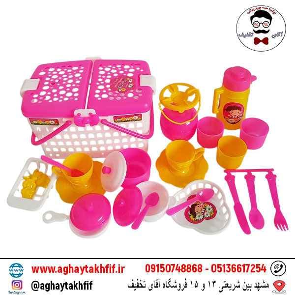 ست بازی سبد پیک نیک مدل گل خانم — تصویر ۵
