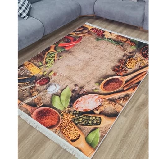 فرش آشپزخانه مخمل ترک طرح چوب K155 (پس کرایه)