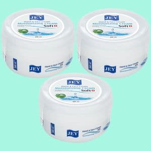 کرم مرطوب‌کننده دست و صورت جی مدل Soft مناسب برای انواع پوست حجم 200 میلی‌لیتر مجموعه سه عددی