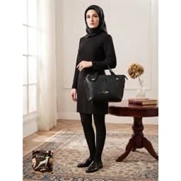 کیف زنانه چرمی مدل دو دسته — تصویر ۵