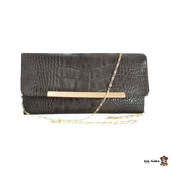 کیف شب مجلسی زنانه چرم طبیعی کدC3-109 — تصویر ۵