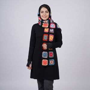 شال گردن بافتنی زنانه مدل 6k