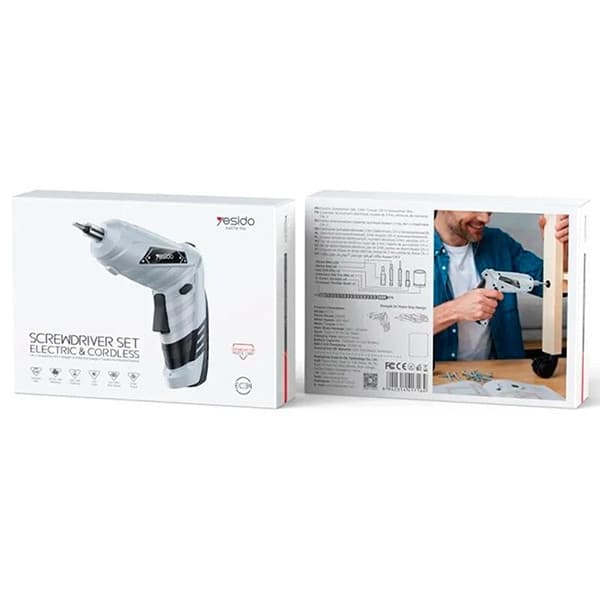 پیچ گوشتی شارژی چکشی 60 وات یسیدو مدل EC34 مجموعه 46 عددی — تصویر ۳