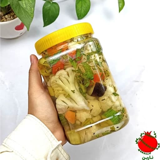 ترشی شور گل کلم مخلوط سفید درجه یک — تصویر ۴